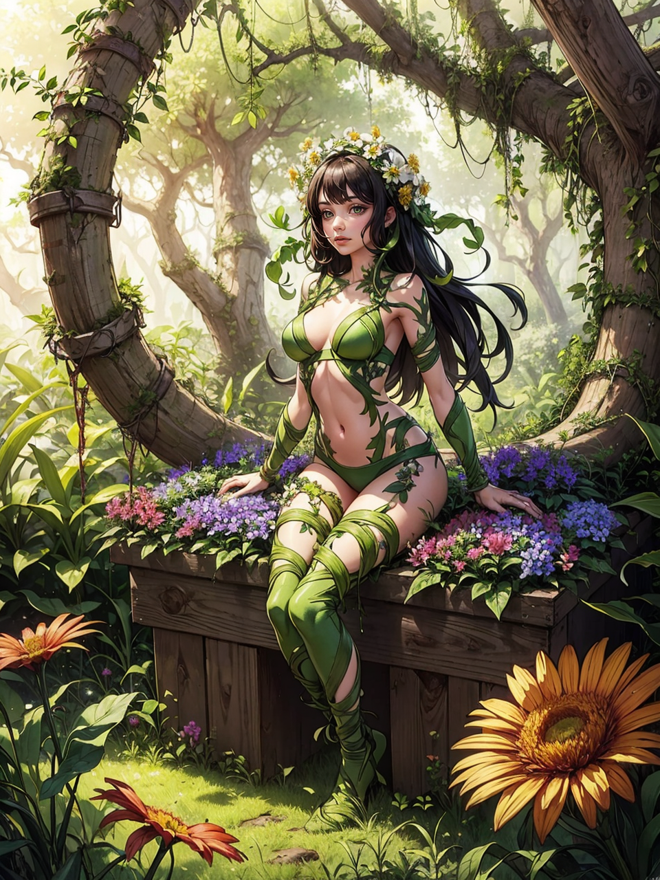 04313-1544337083-masterpiece, best quality, 1girl, alraune, flower, vines, full body, outdoors, nature, fantasy, solo, monster girl, _lora_add_de.png